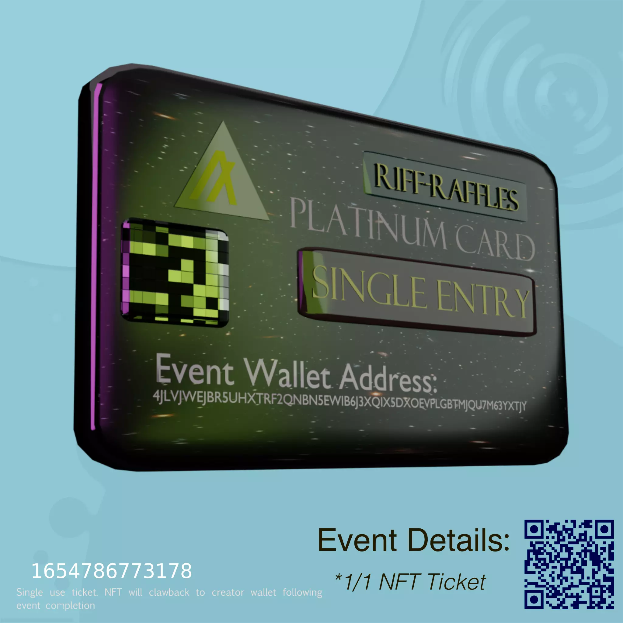 Riff-Raffles-Platinum #214 NFT on Algorand