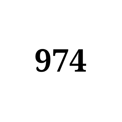 Number 974