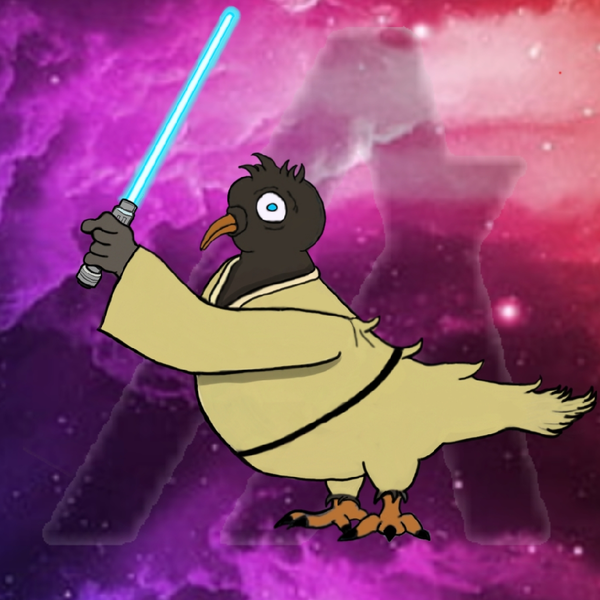 An image of Ghettopigeonsnft #47Jedi Pigeon