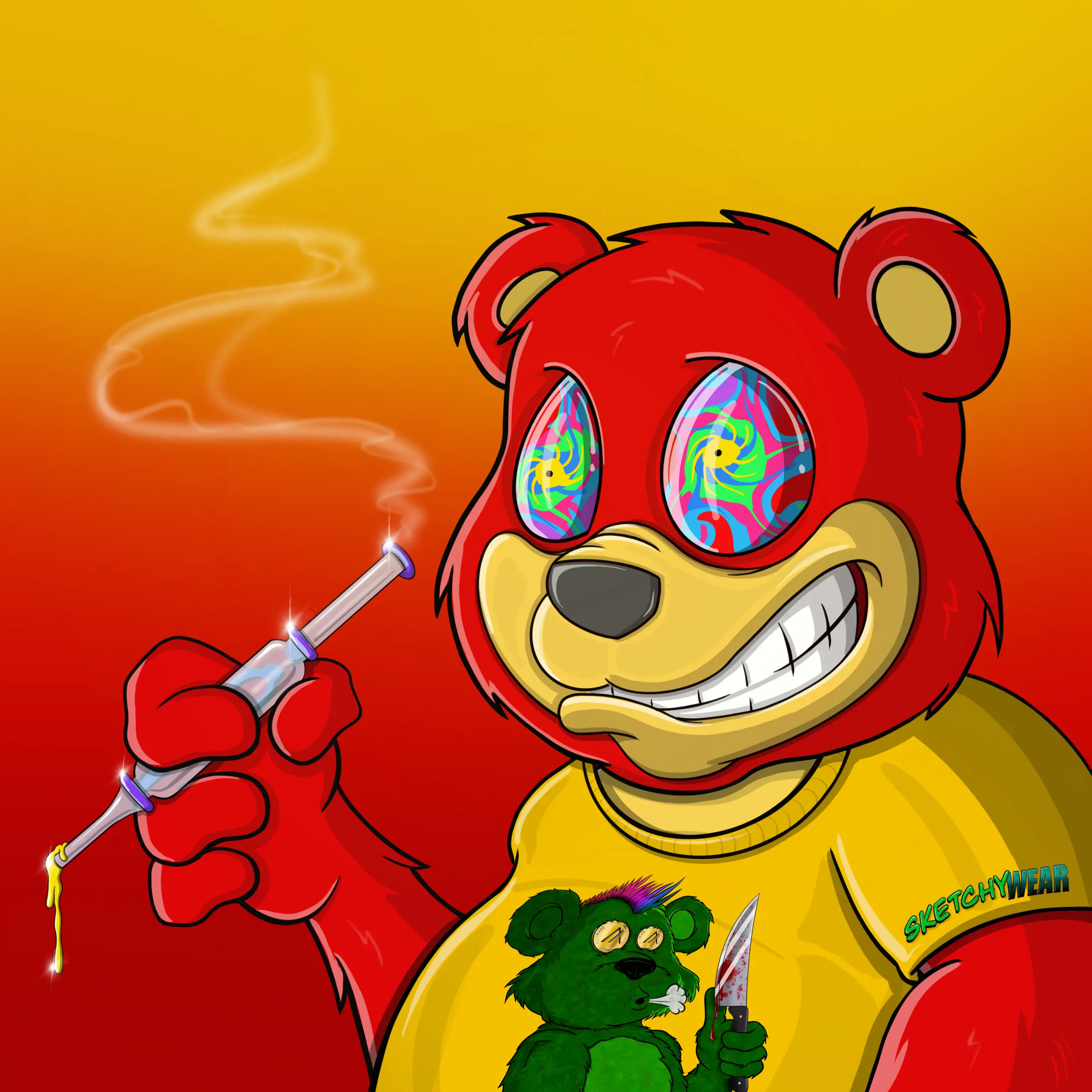 Burnin Bears #1008 NFT on Algorand