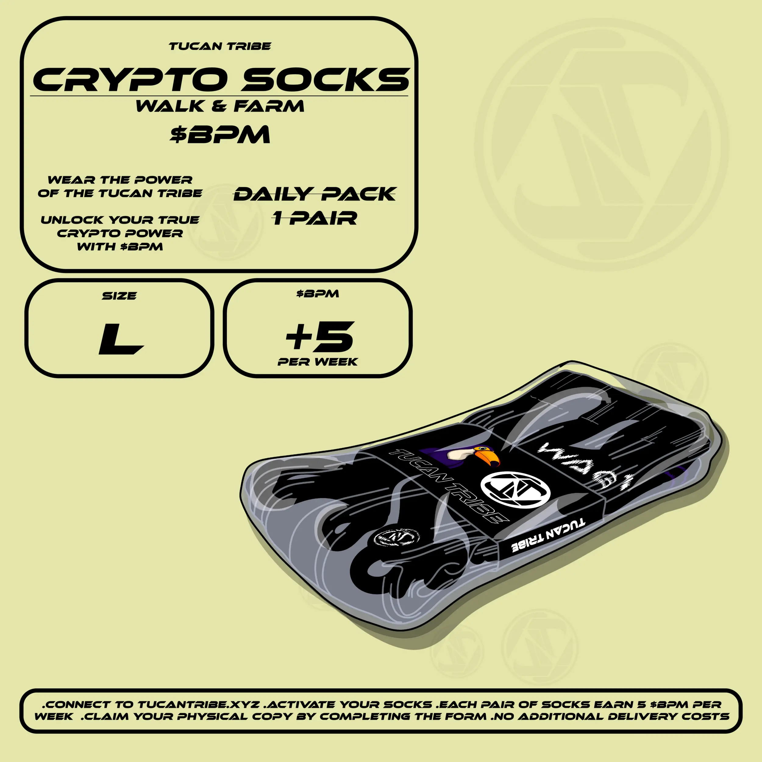 Tucan Tribe Crypto Socks #257 NFT on Algorand