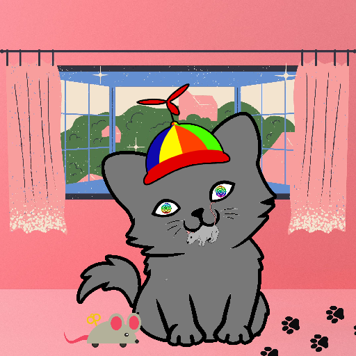 Happy Hoomens Cat#0470 NFT on Algorand