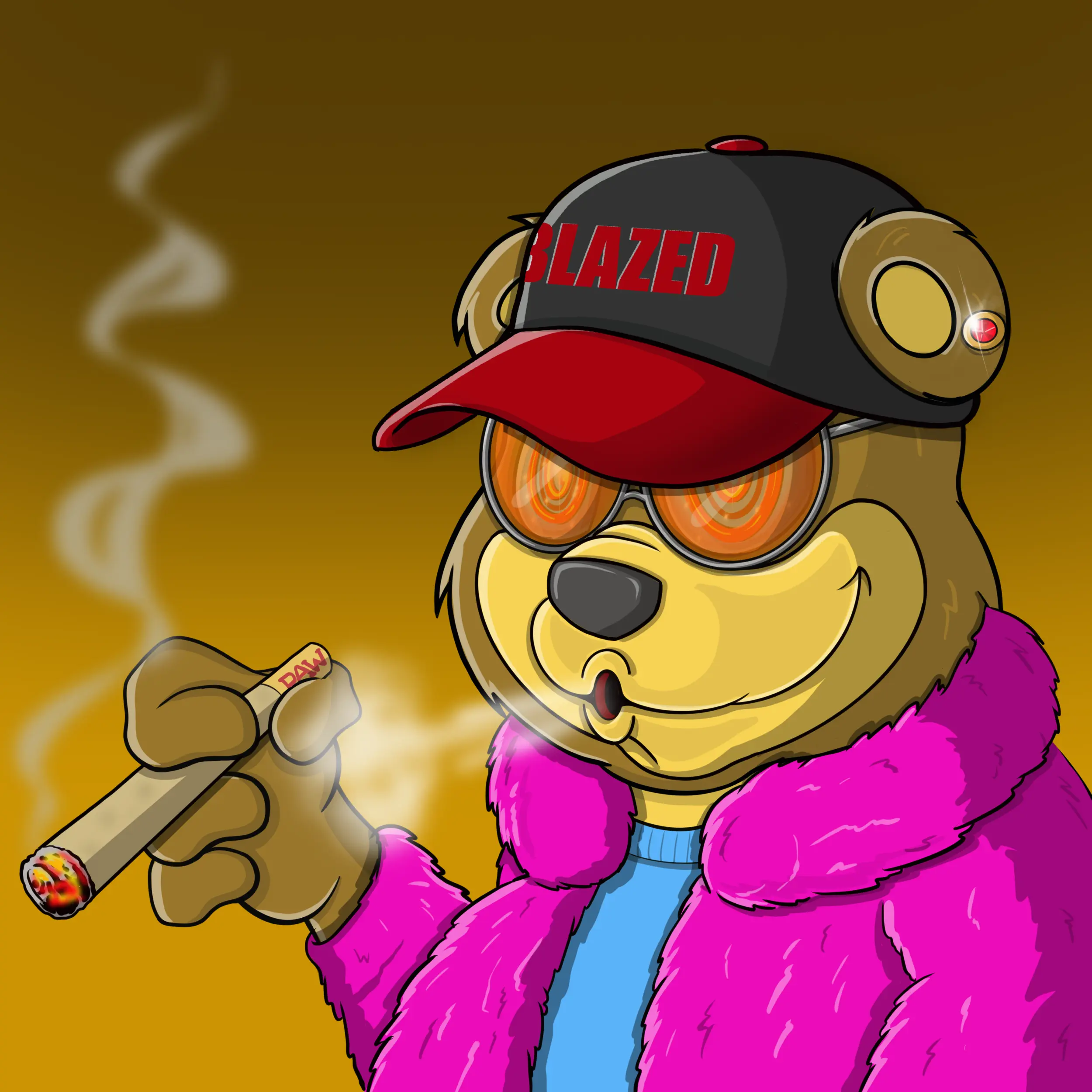 Burnin Bears #358 NFT on Algorand