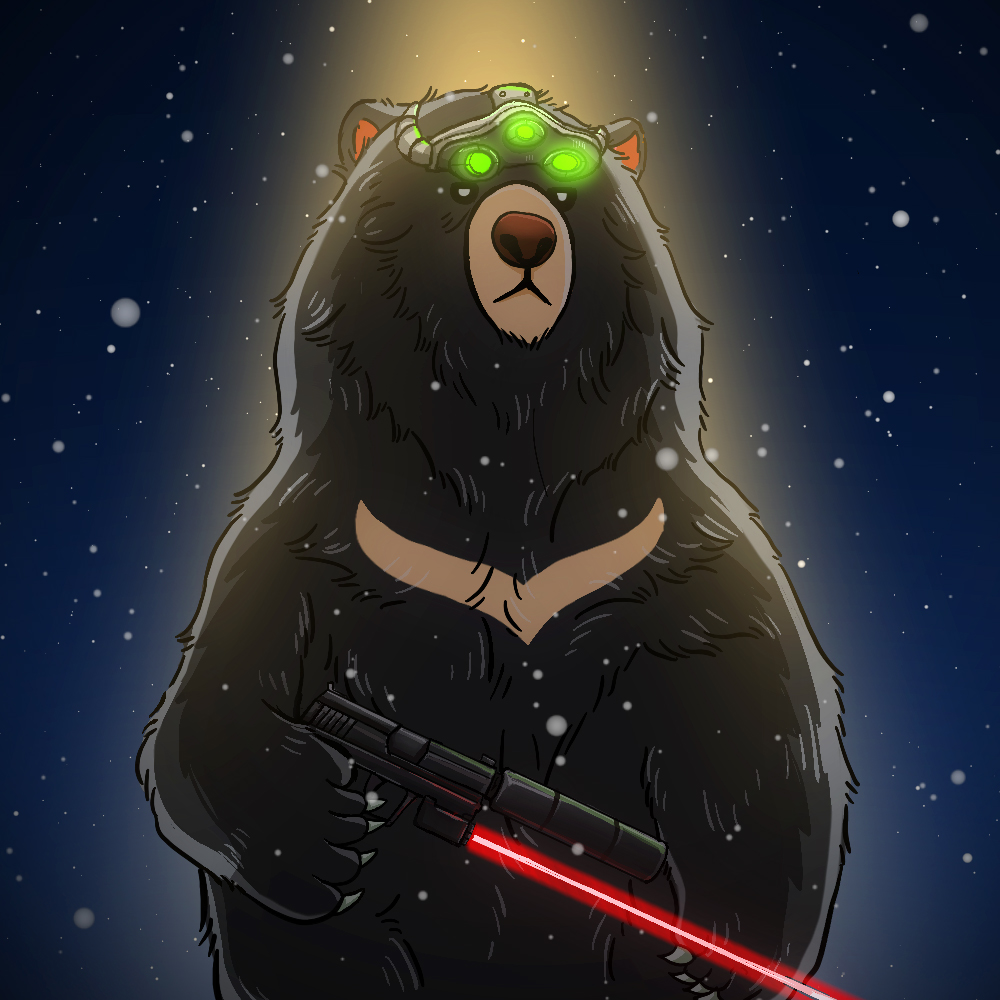 (#040) Beary the Stealth Master NFT on Algorand
