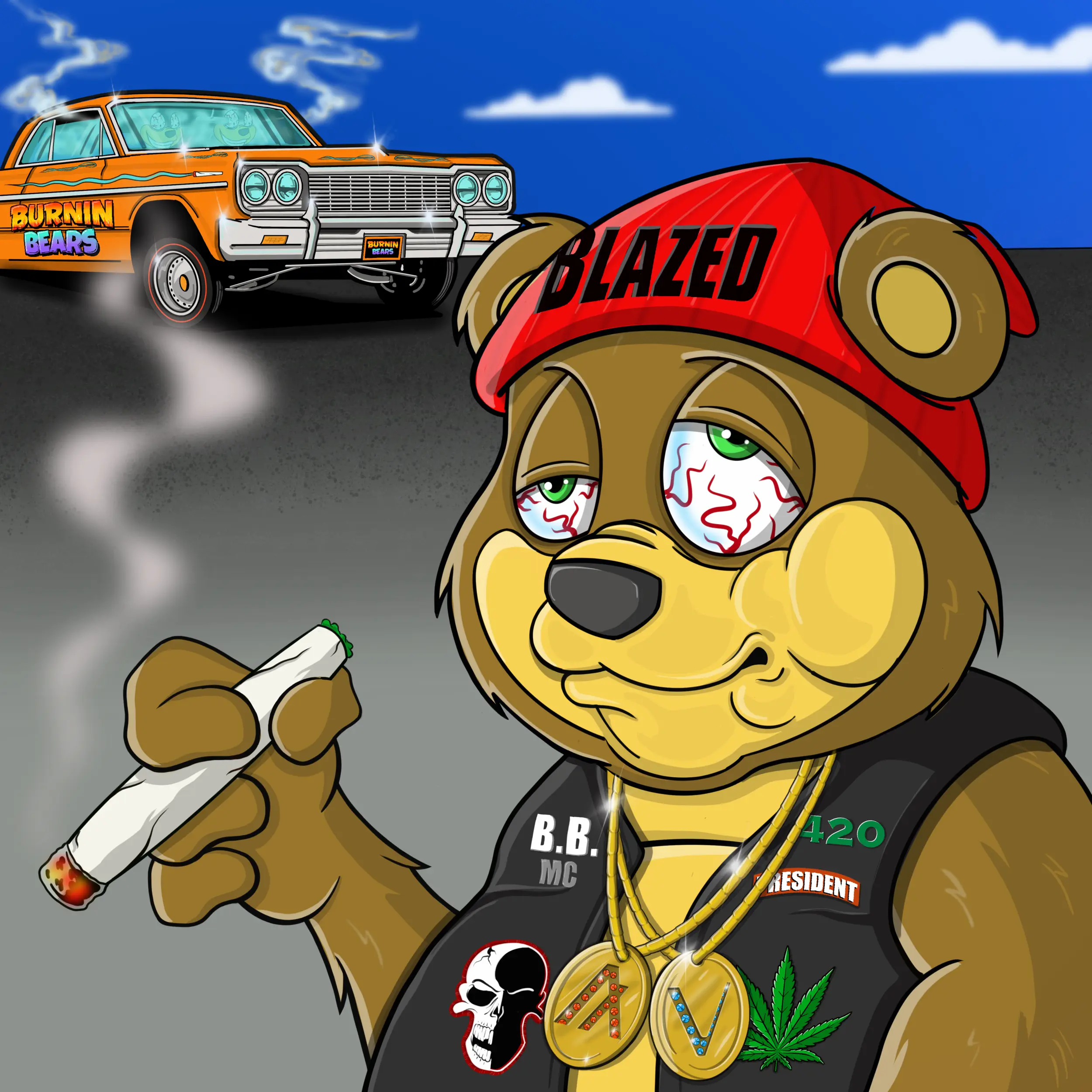 Burnin Bears #835 NFT on Algorand