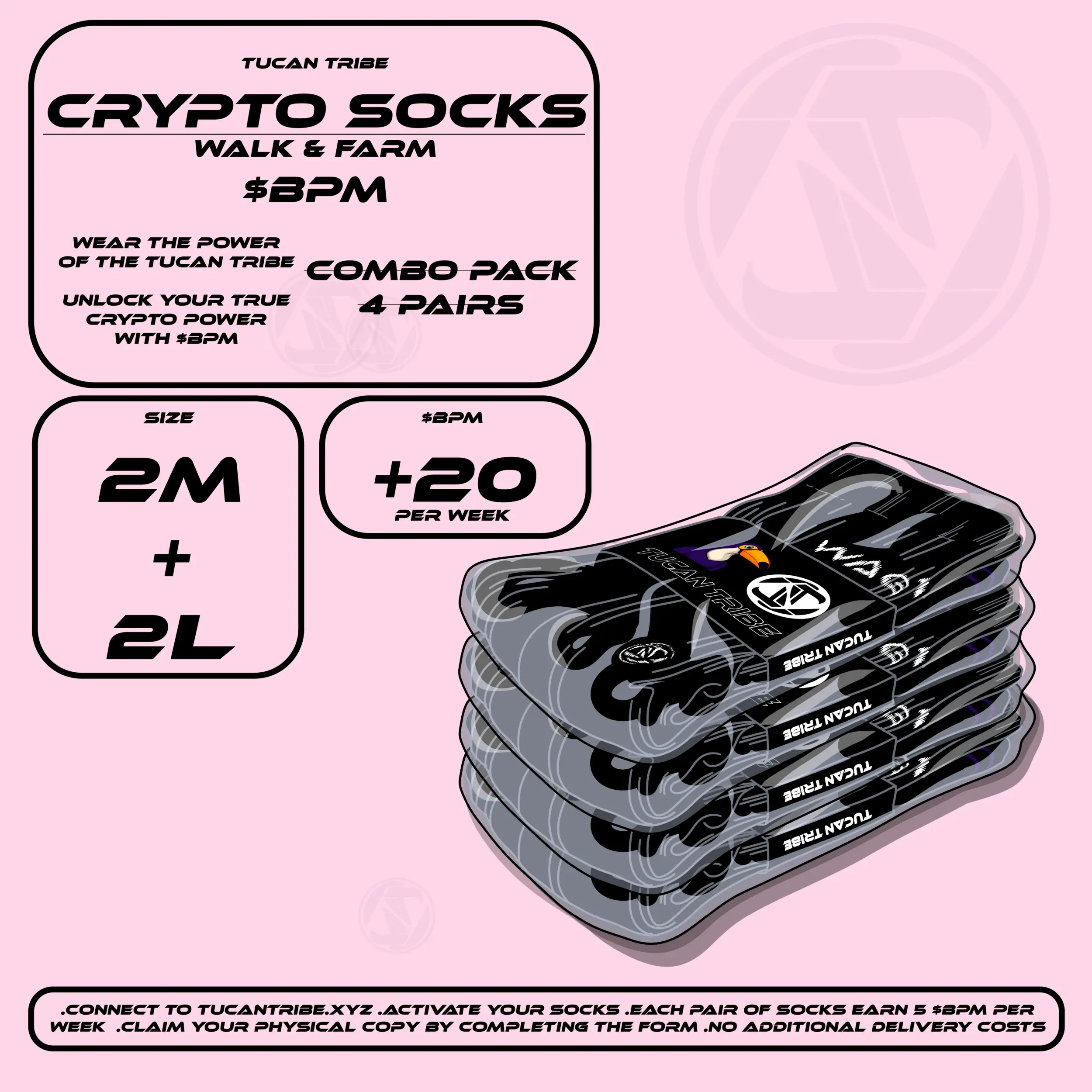 Tucan Tribe Crypto Socks #302 NFT on Algorand