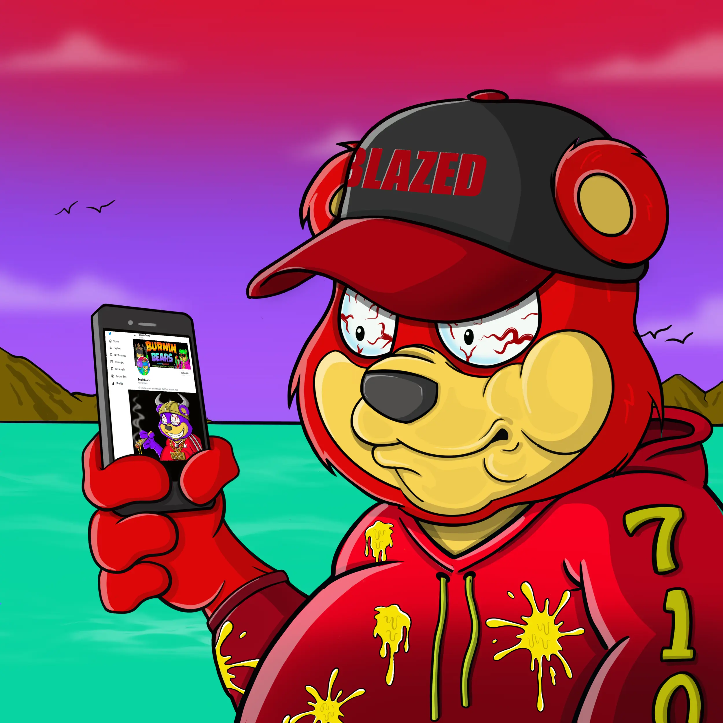 Burnin Bears #280 NFT on Algorand