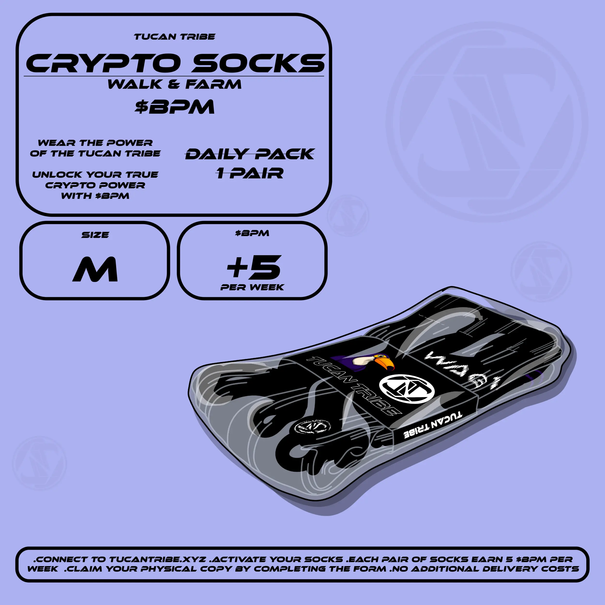 Tucan Tribe Crypto Socks #45 NFT on Algorand