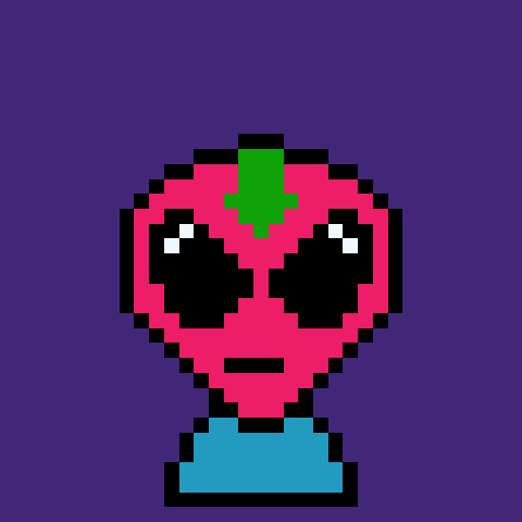 Retro Alien #017 NFT on Algorand