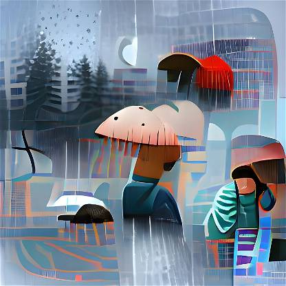 Rainy Day AI GEN ART