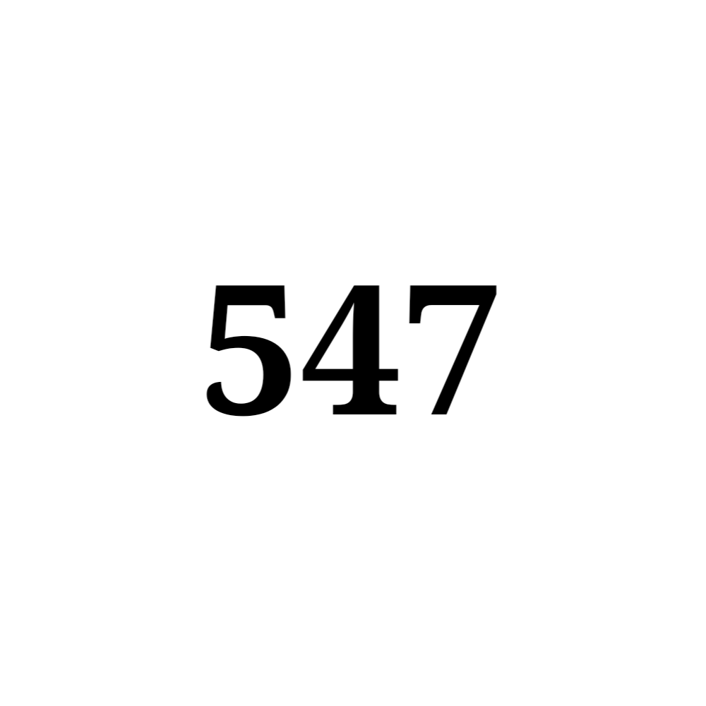 Number 547 NFT on Algorand
