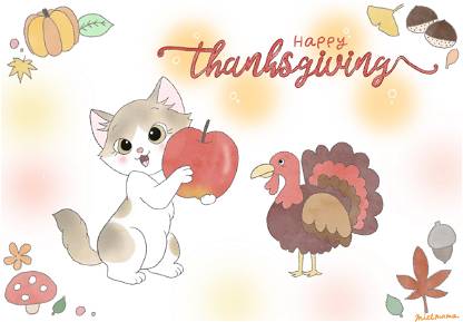 Pastel Cats - Thanksgiving #1