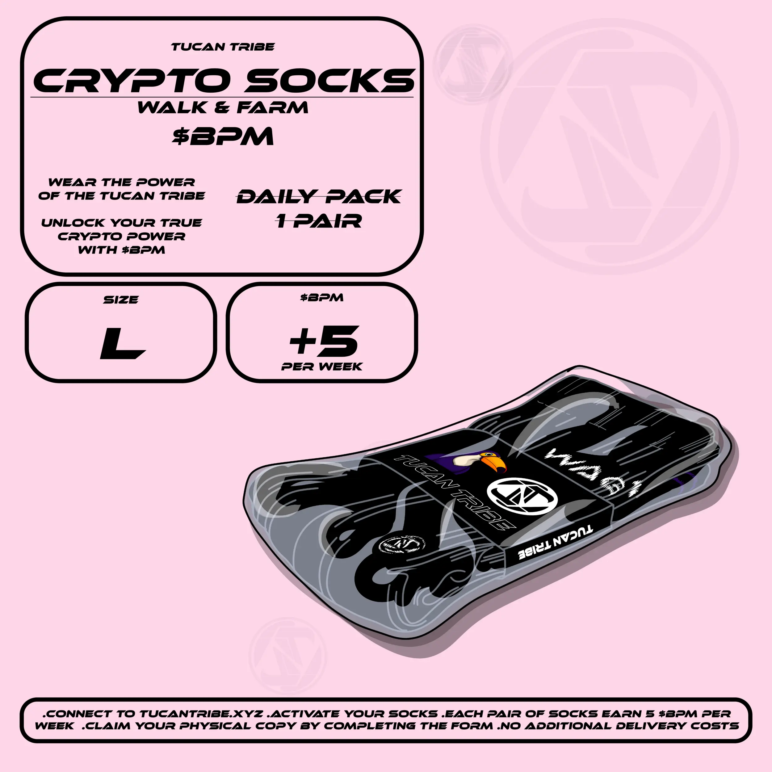 Tucan Tribe Crypto Socks #258 NFT on Algorand
