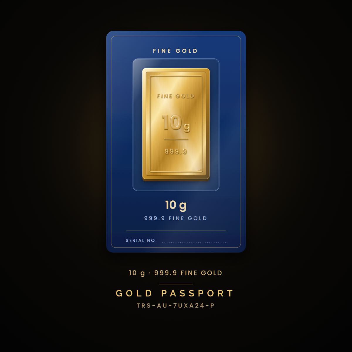 Gold Passport 10 g 7UXA24 NFT on Algorand