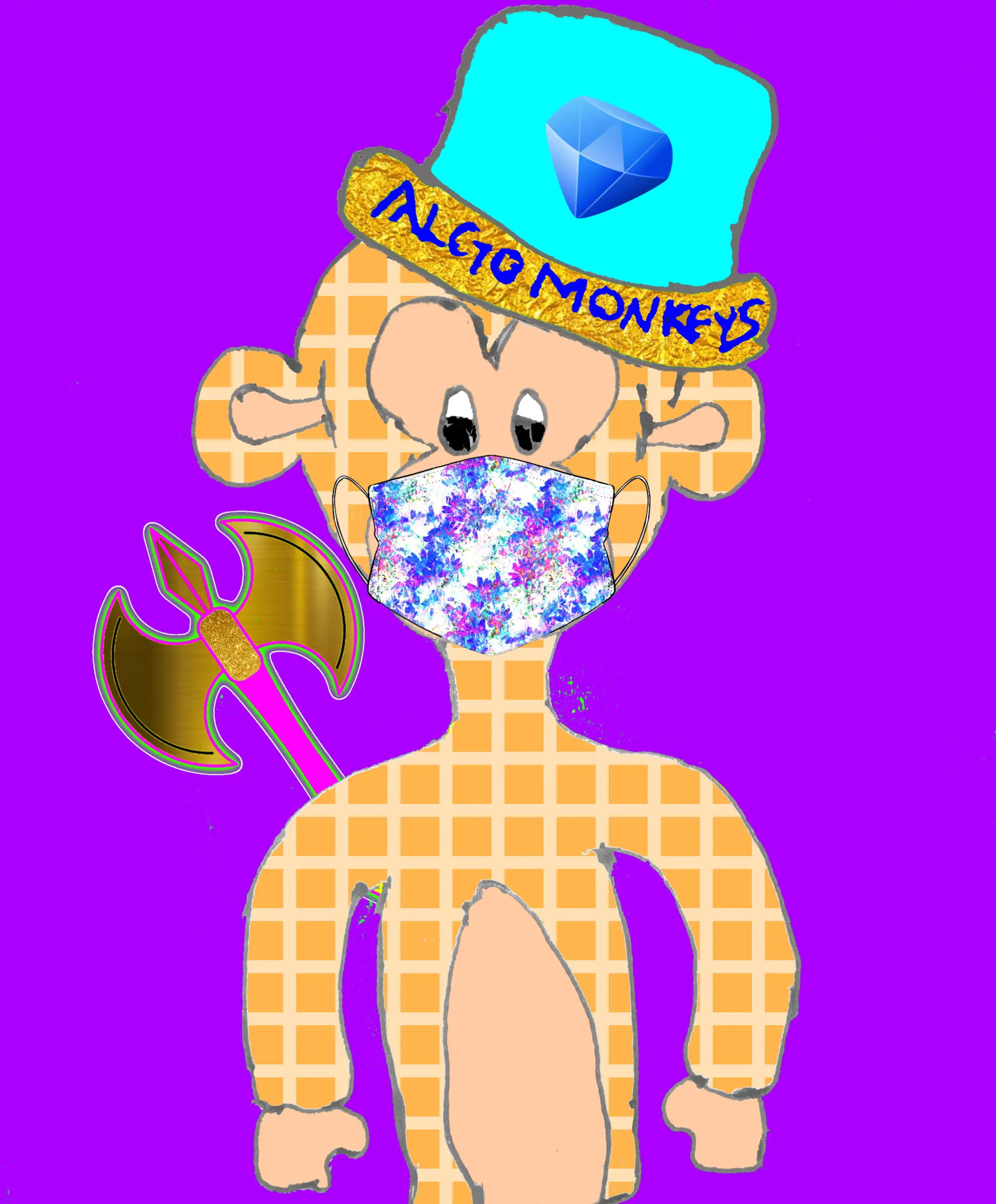 Algo Monkeys #15 NFT on Algorand