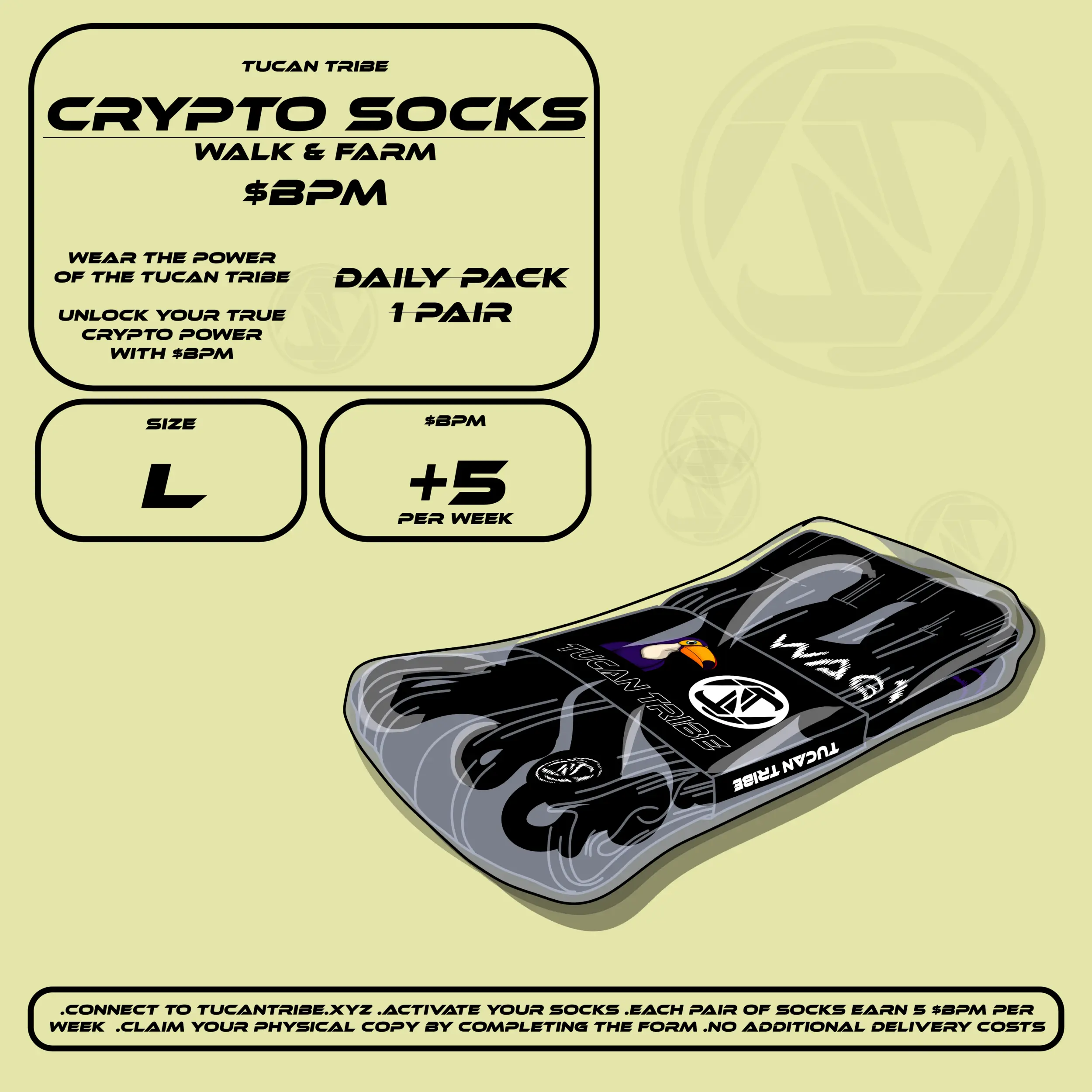 Tucan Tribe Crypto Socks #226 NFT on Algorand