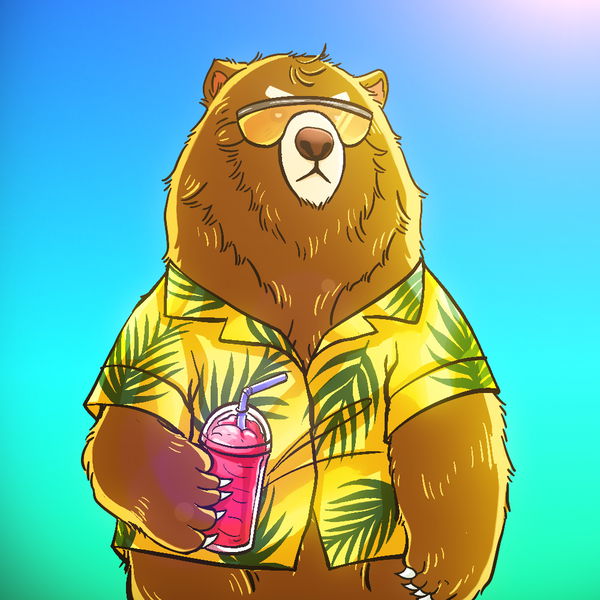 An image of (#035) Beary The Smoothies Lover