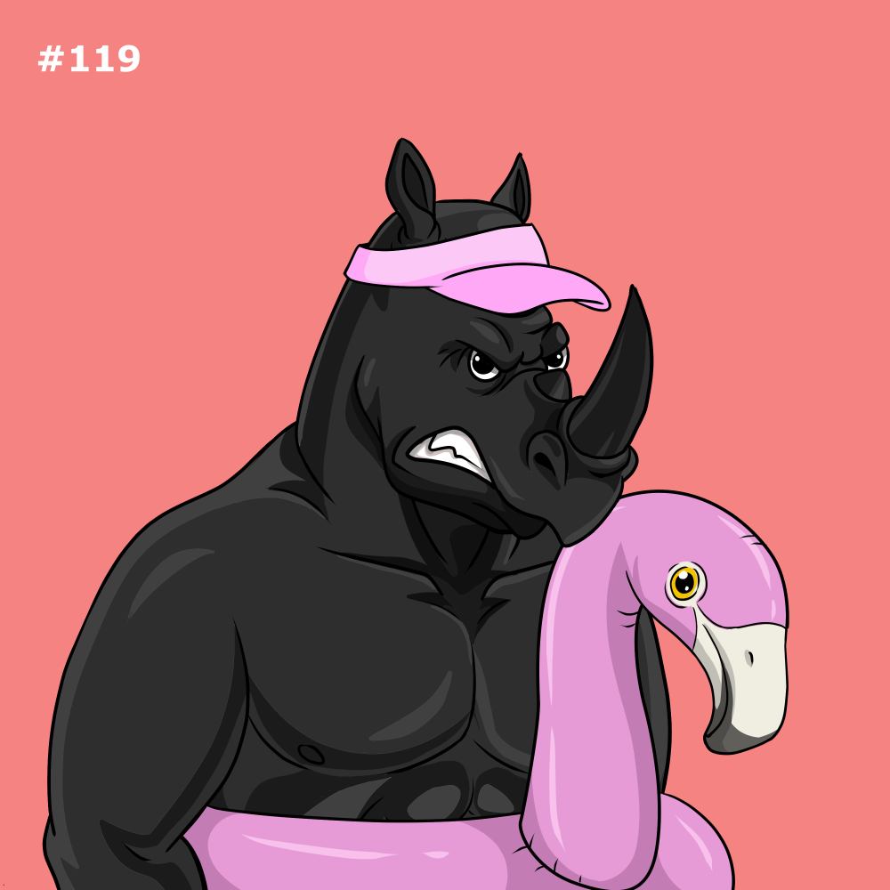 Rowdy Rhino #119 NFT on Algorand