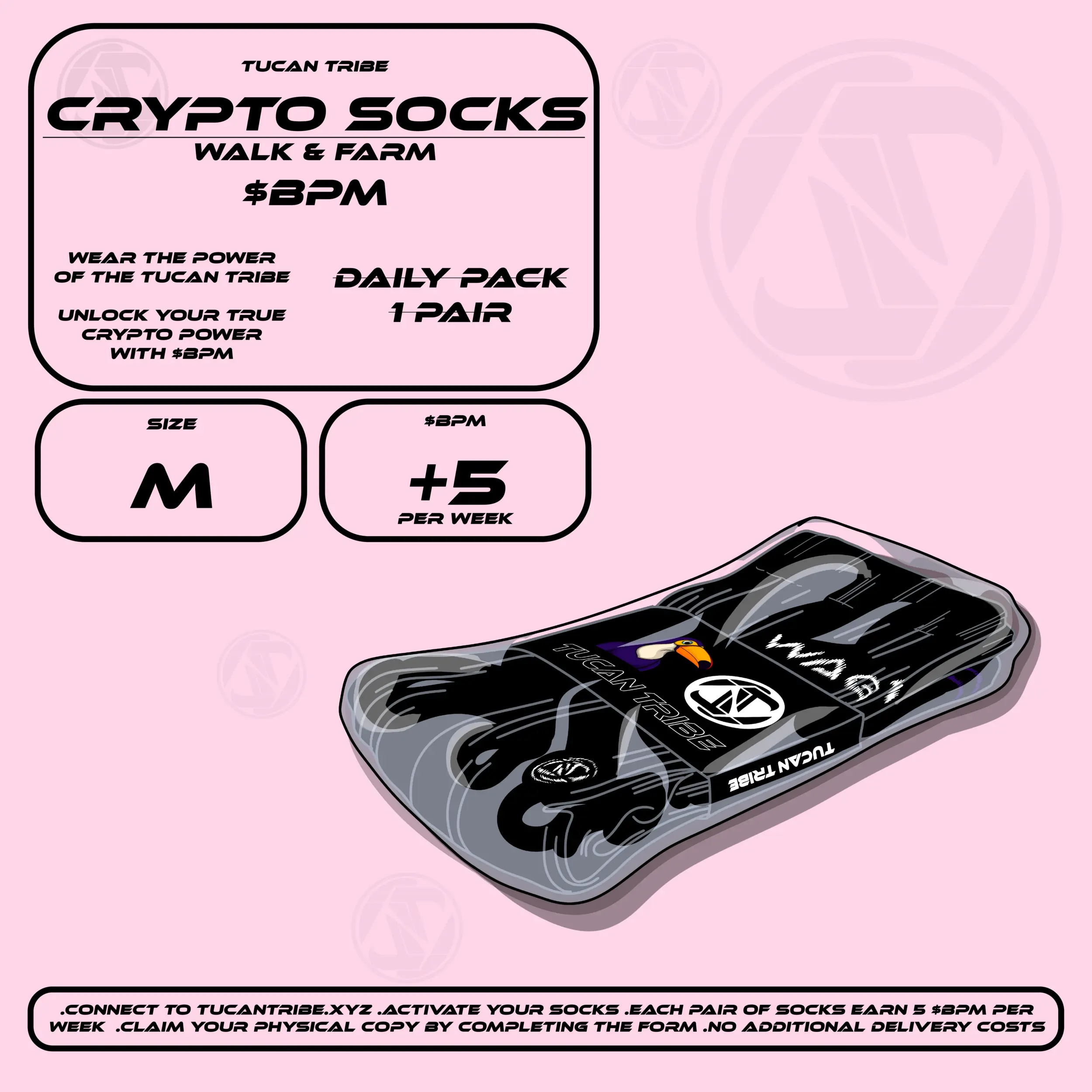 Image of Tucan Tribe Crypto Socks #19