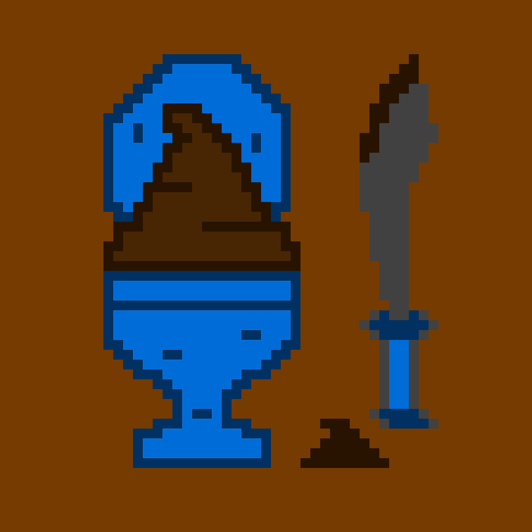 Poop Knife #19 Shit Scimitar NFT on Algorand