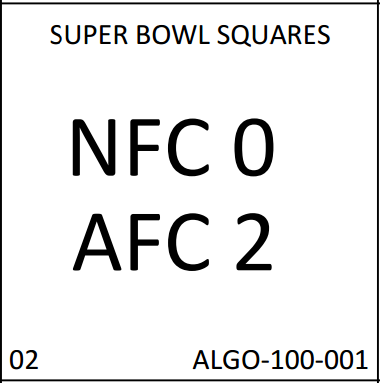 Super Bowl Square #02