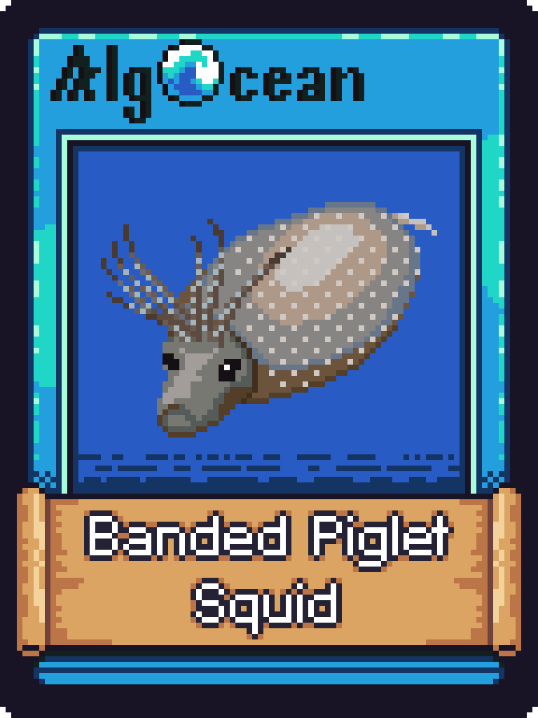Banded Piglet Squid NFT on Algorand