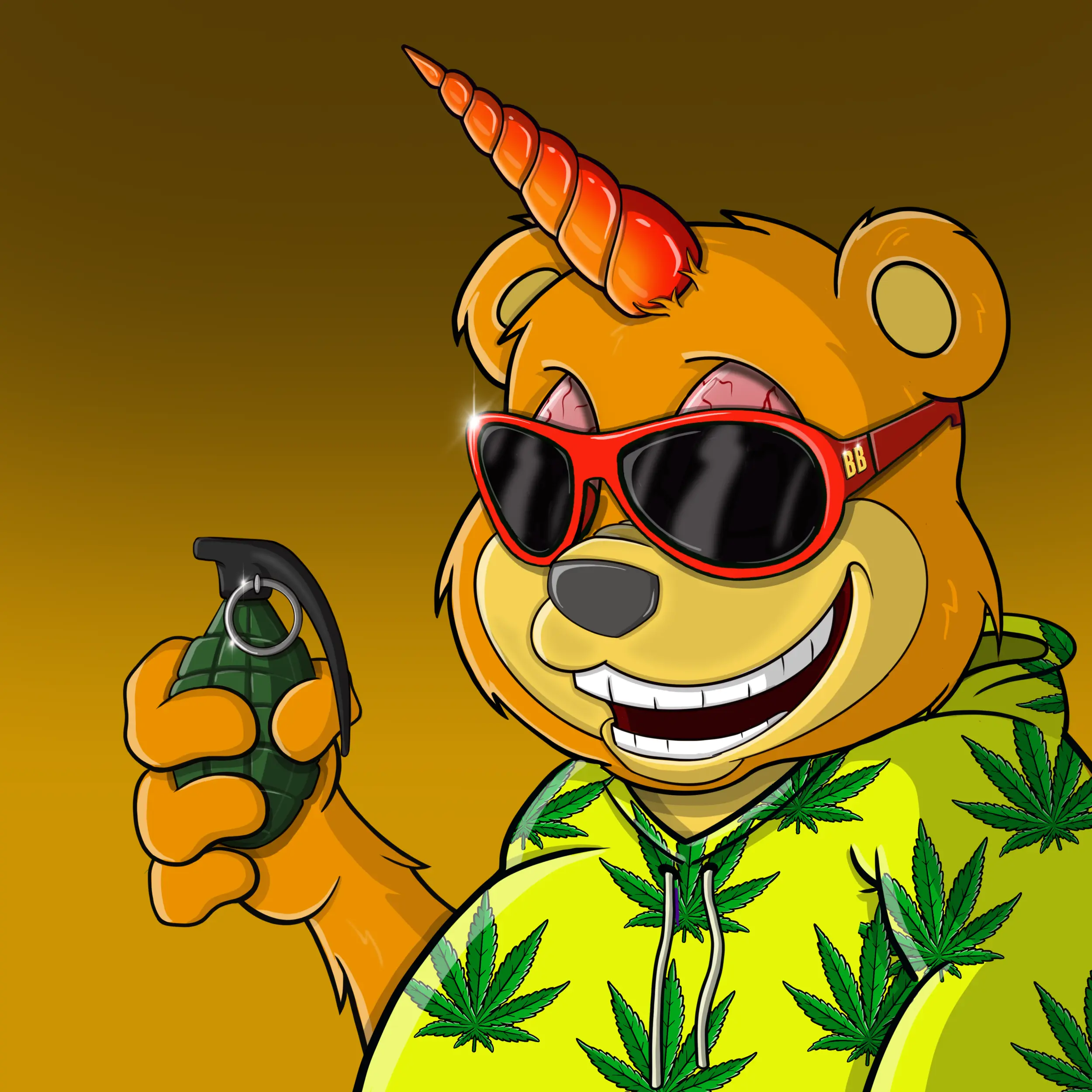 Burnin Bears #394 NFT on Algorand