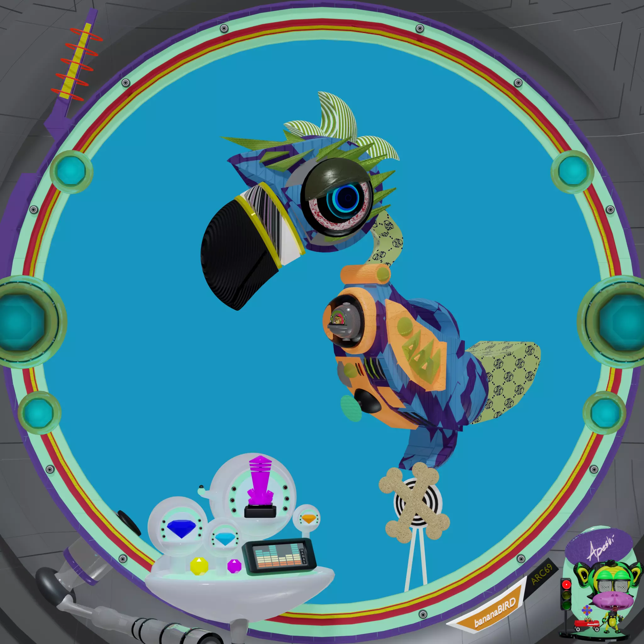 bananaBIRD #364 NFT on Algorand