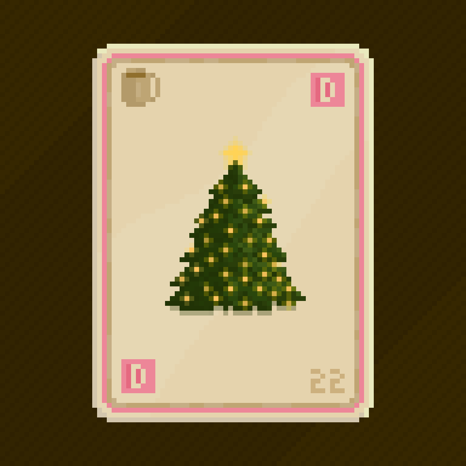 Christmas Tree Caffeine Card NFT on Algorand
