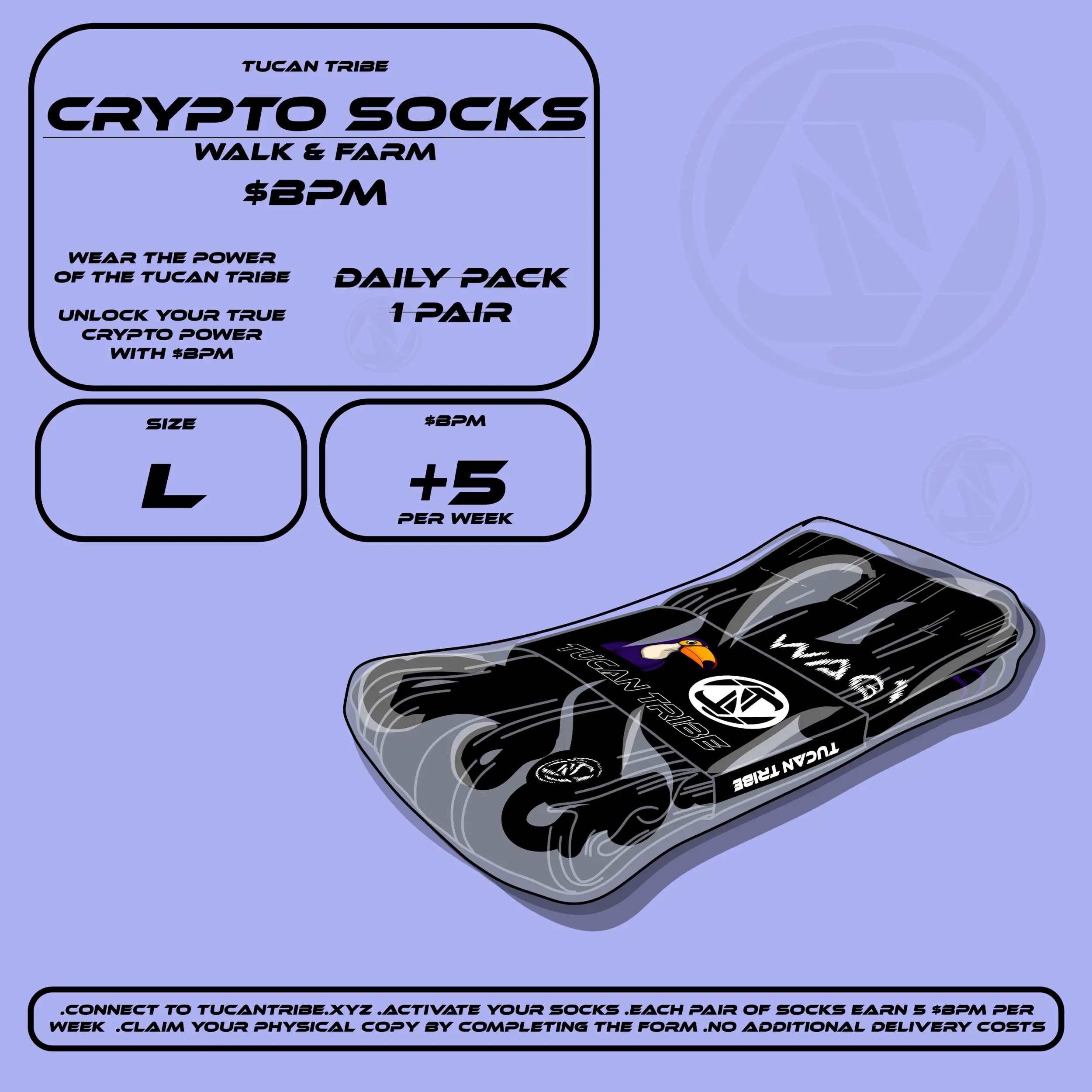Tucan Tribe Crypto Socks #251 NFT on Algorand