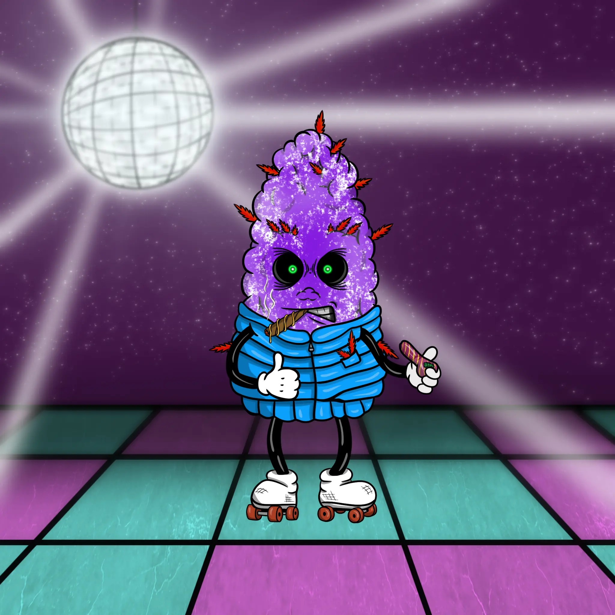 Blazing Budz #676 NFT on Algorand