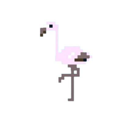The Flamingo Pixel Art