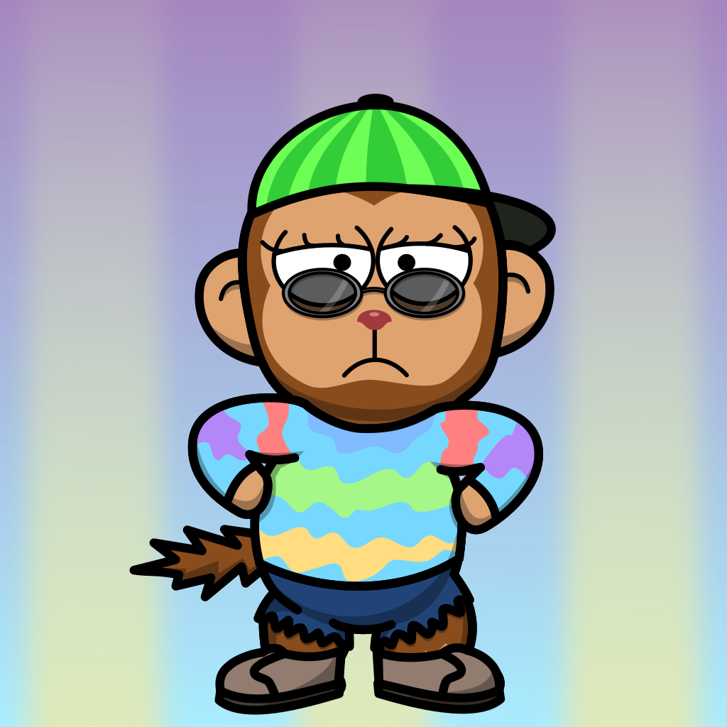 Hippie Space Monkey #330 NFT on Algorand