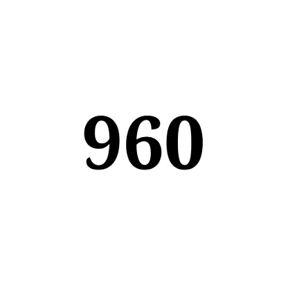 Number 960