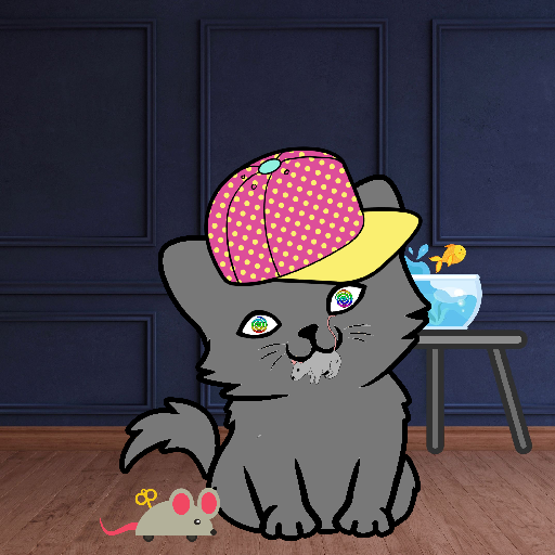 Happy Hoomens Cat#0104 NFT on Algorand