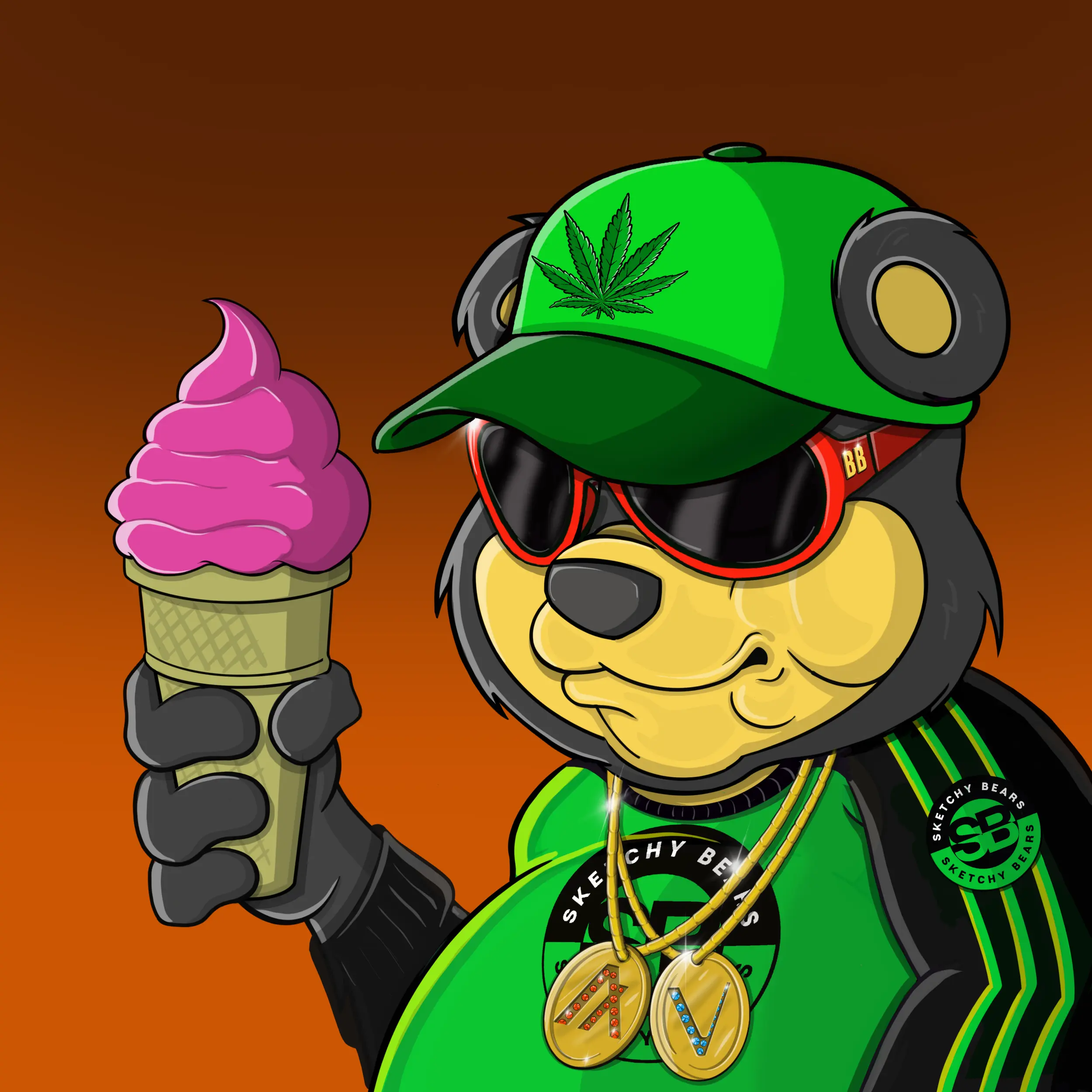 Burnin Bears #375 NFT on Algorand