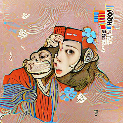 MonkeyAI-Pri#19 Ukiyo-e