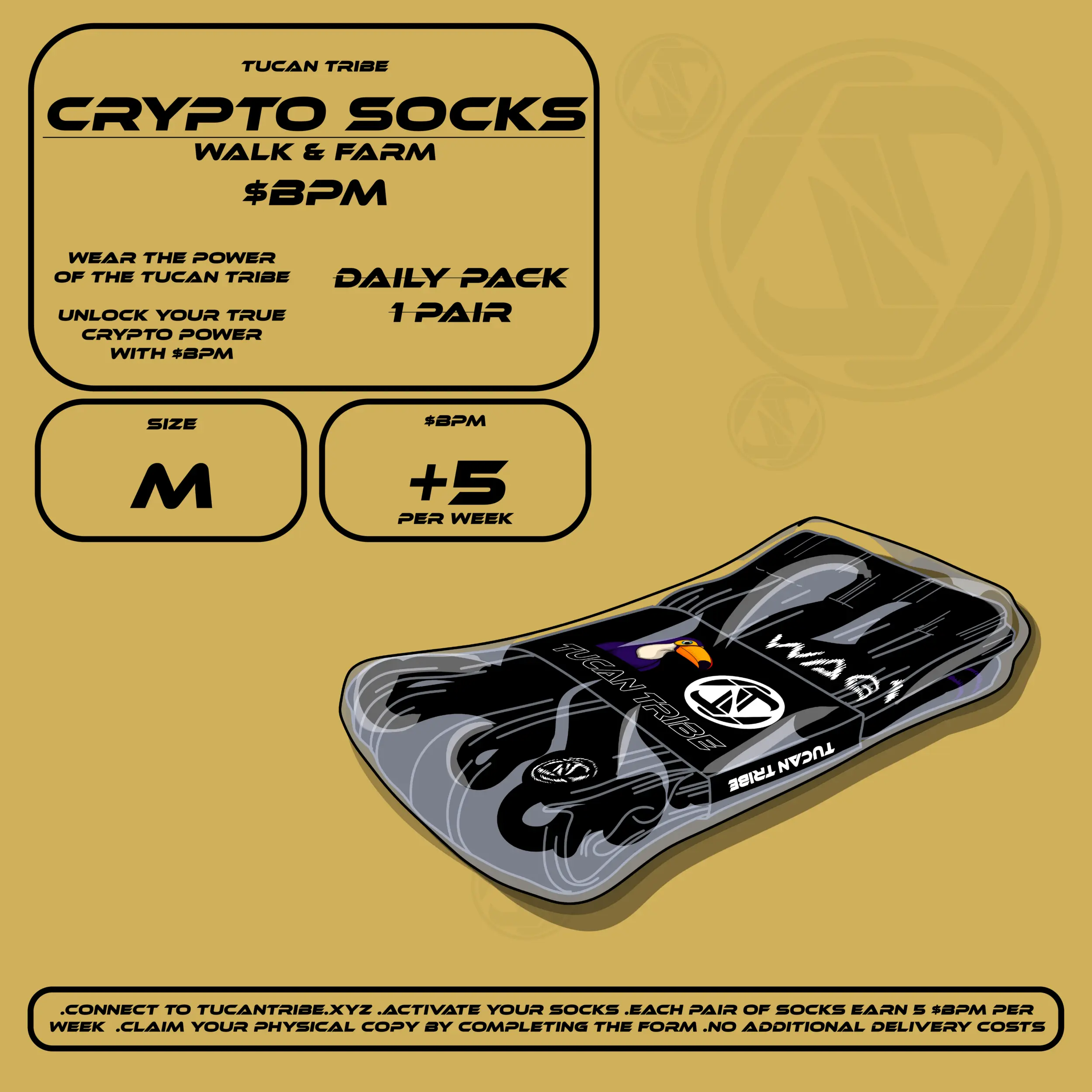 Tucan Tribe Crypto Socks #15 NFT on Algorand