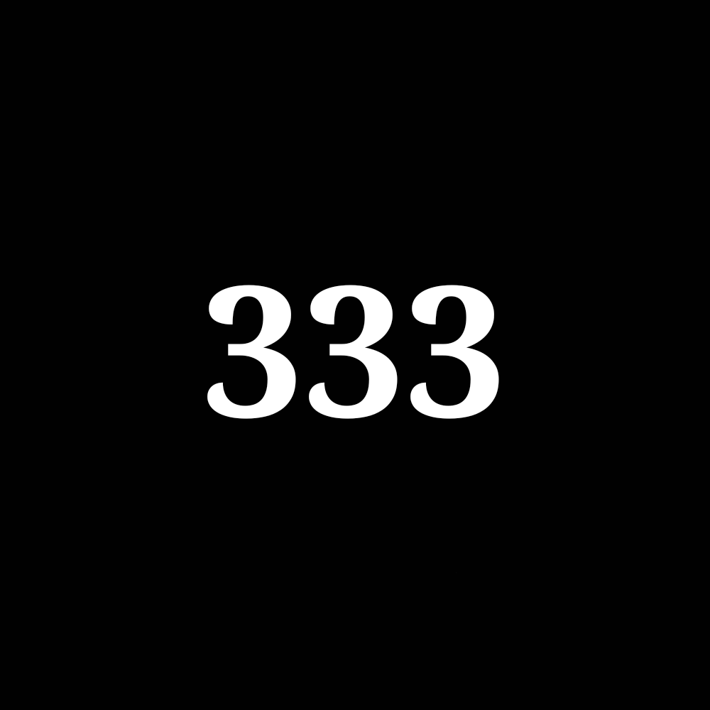 Number 333 NFT on Algorand