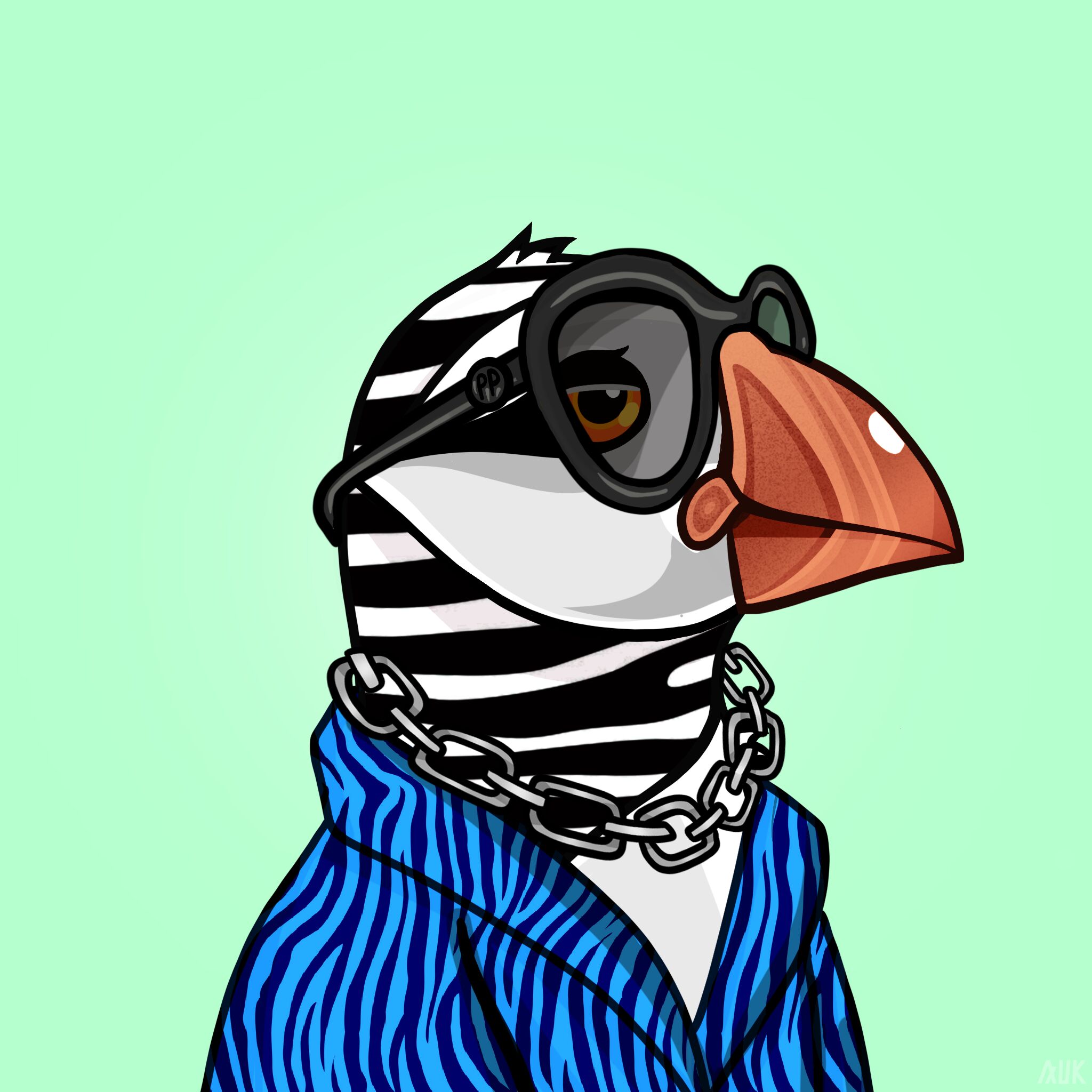 Poppin Puffins #9683 NFT on Algorand