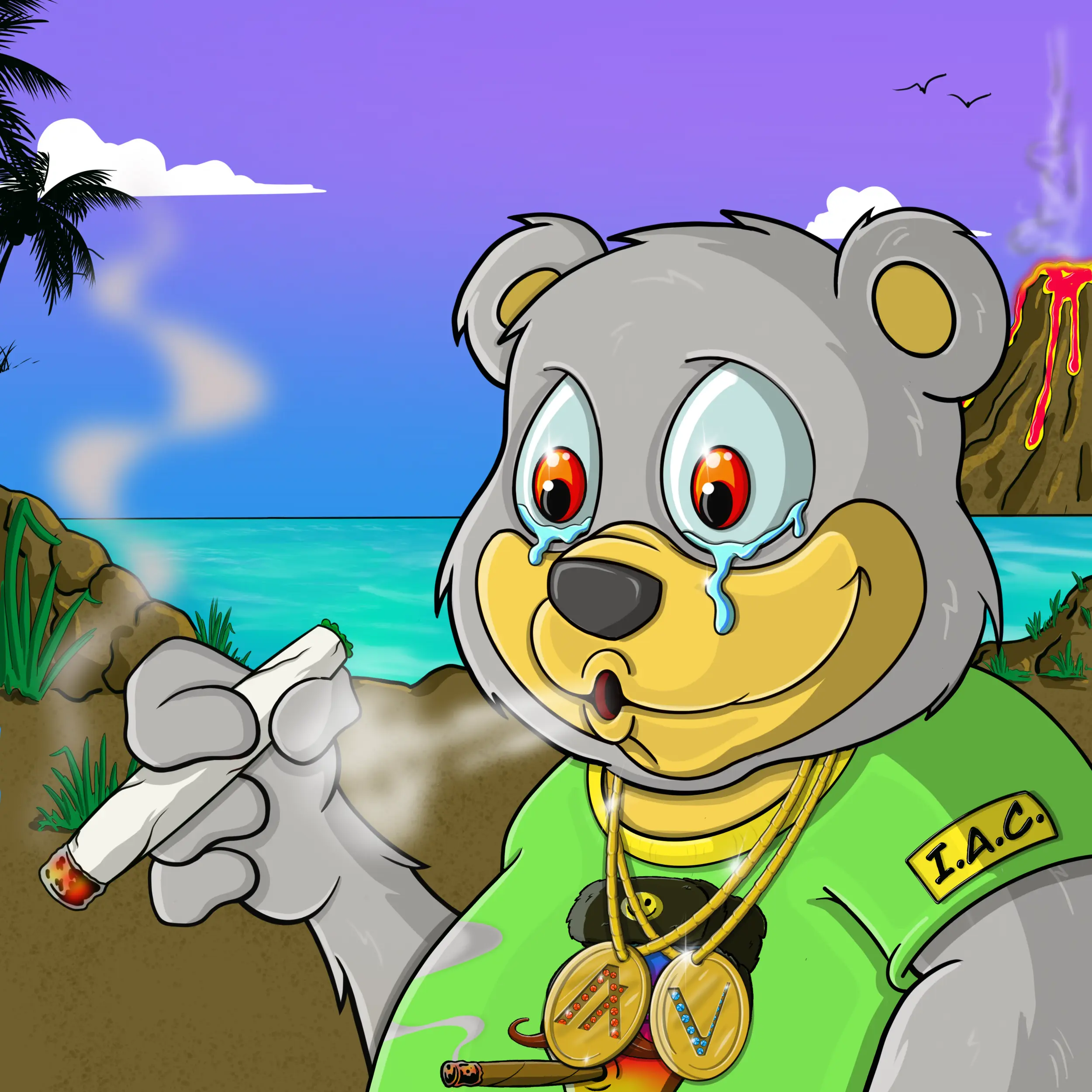 Burnin Bears #1844 NFT on Algorand