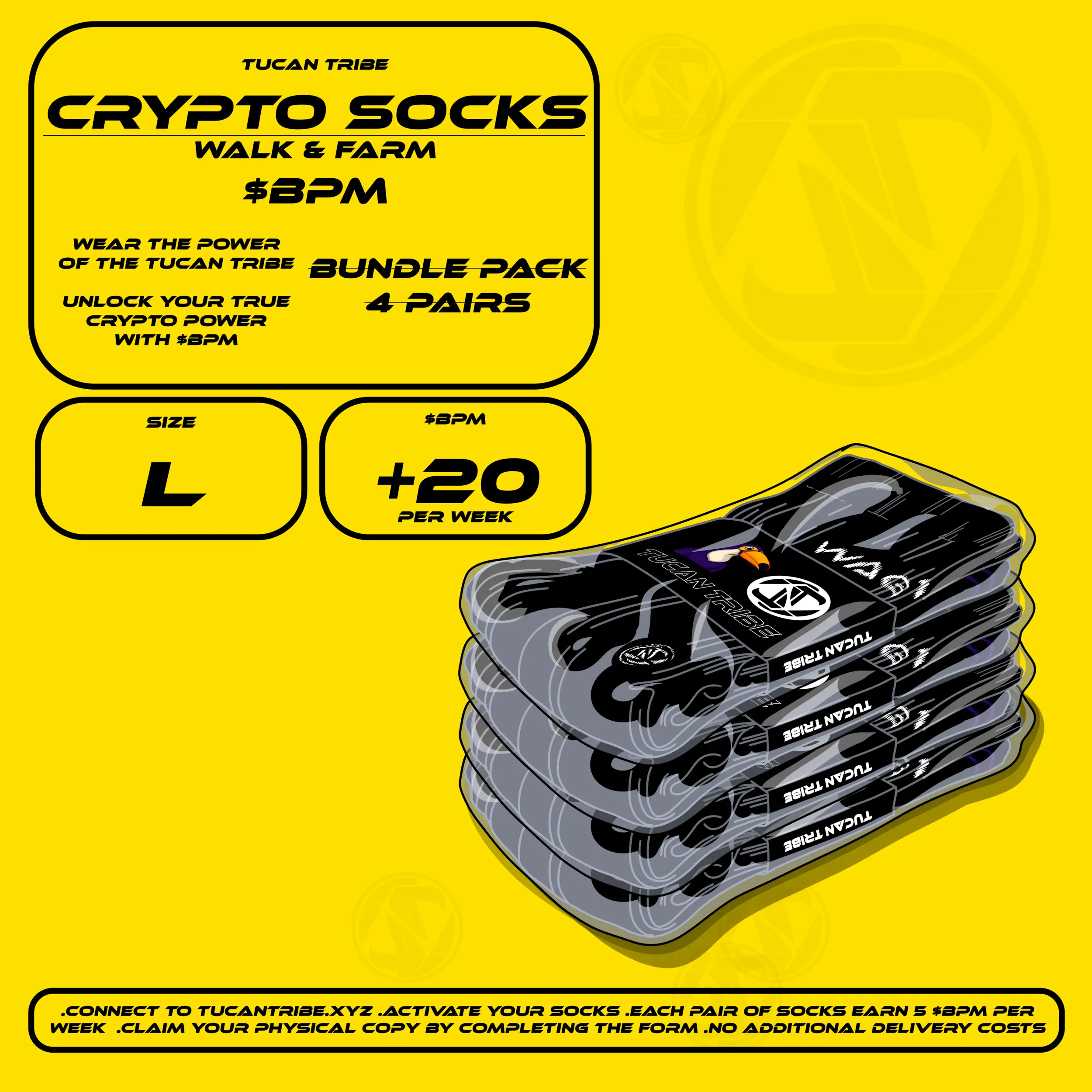 Tucan Tribe Crypto Socks #323 NFT on Algorand