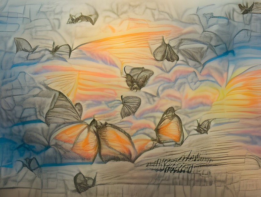 Butter-Fly Into The Sunset NFT on Algorand