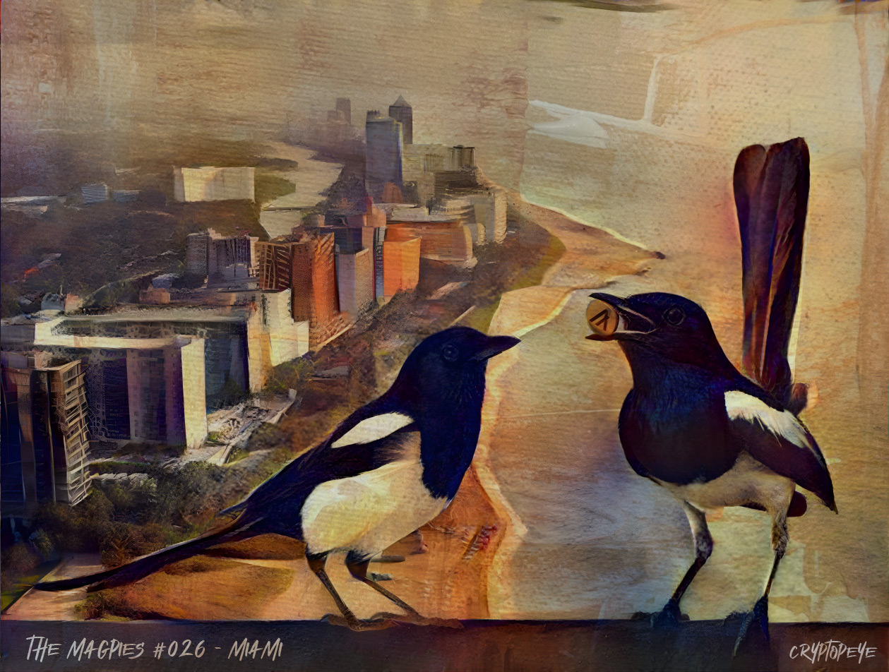 The Magpies #026 - Miami NFT on Algorand