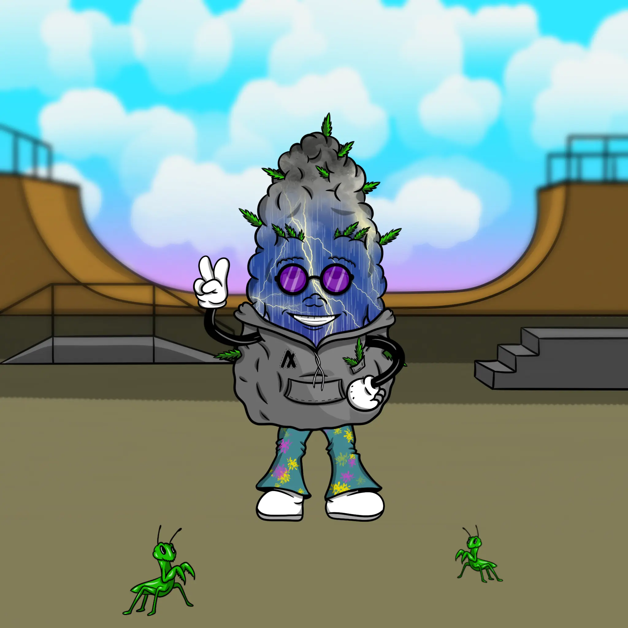 Blazing Budz #990 NFT on Algorand