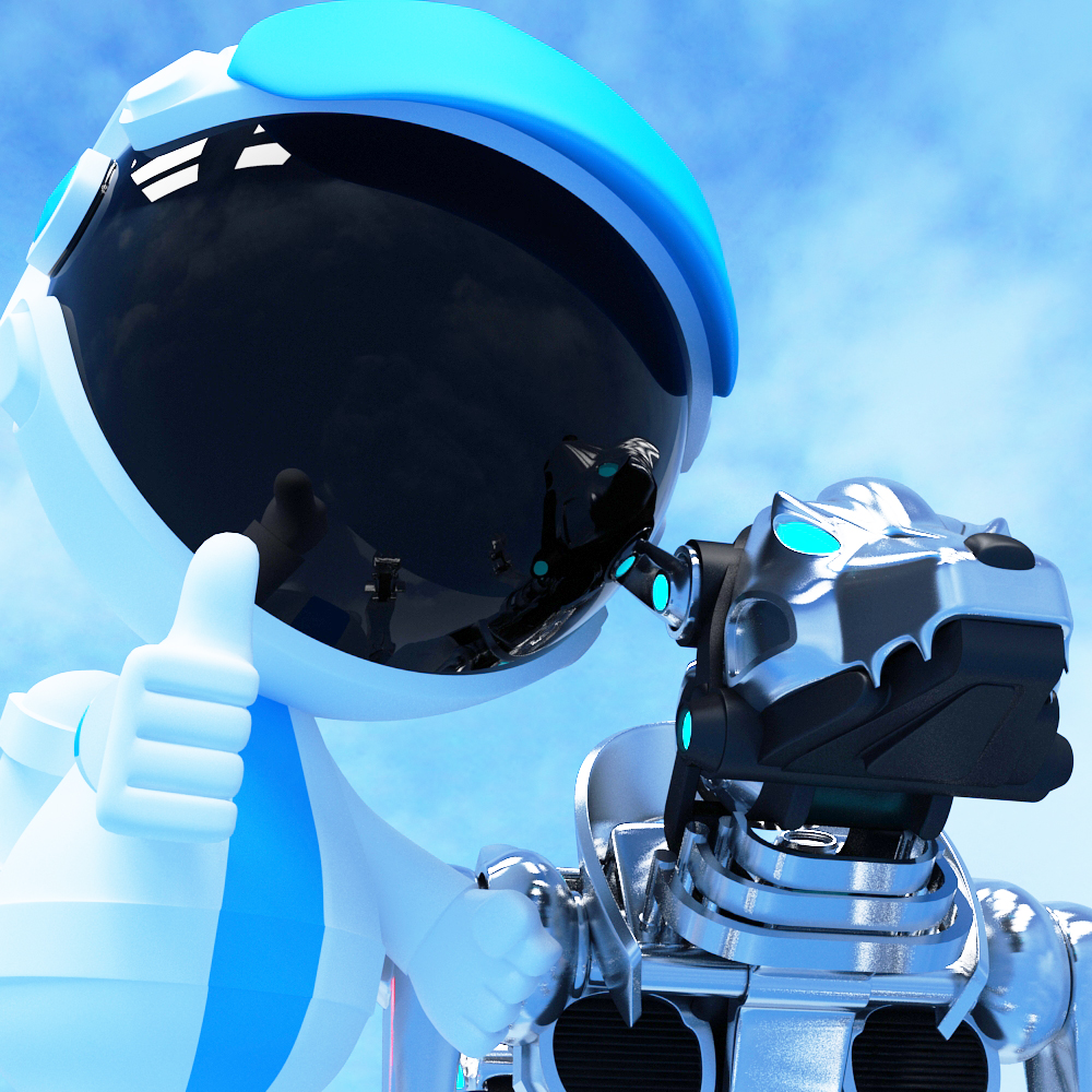 Astro Man &  Dog say hey NFT on Algorand