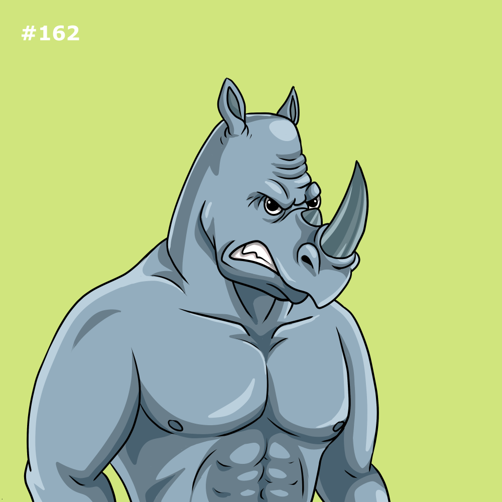 Rowdy Rhino #162 NFT on Algorand