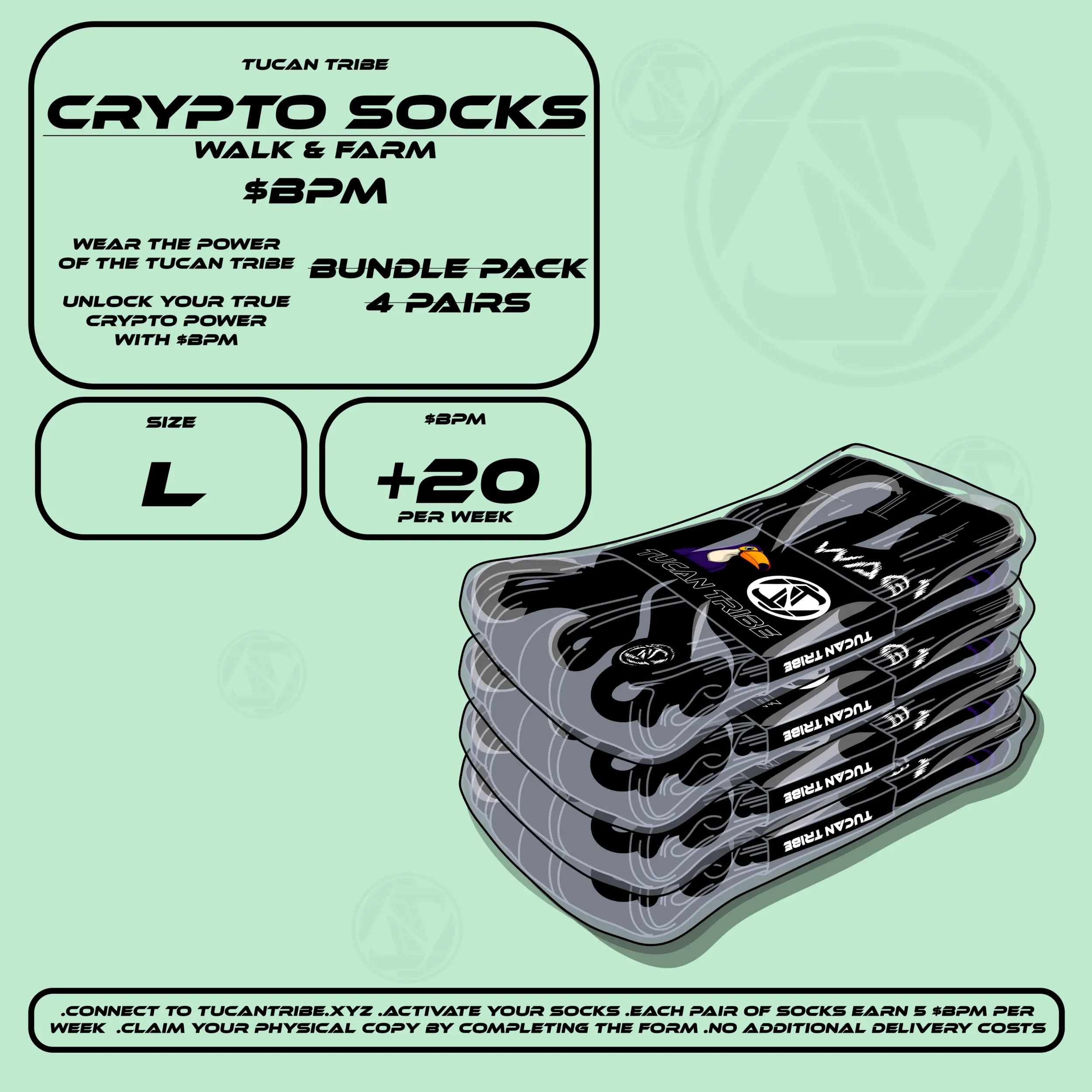 Tucan Tribe Crypto Socks #325 NFT on Algorand