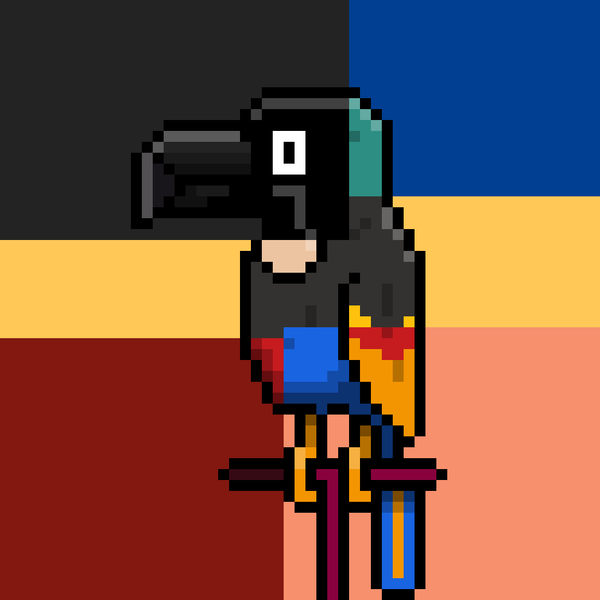 An image of Algoparrot #109 - K