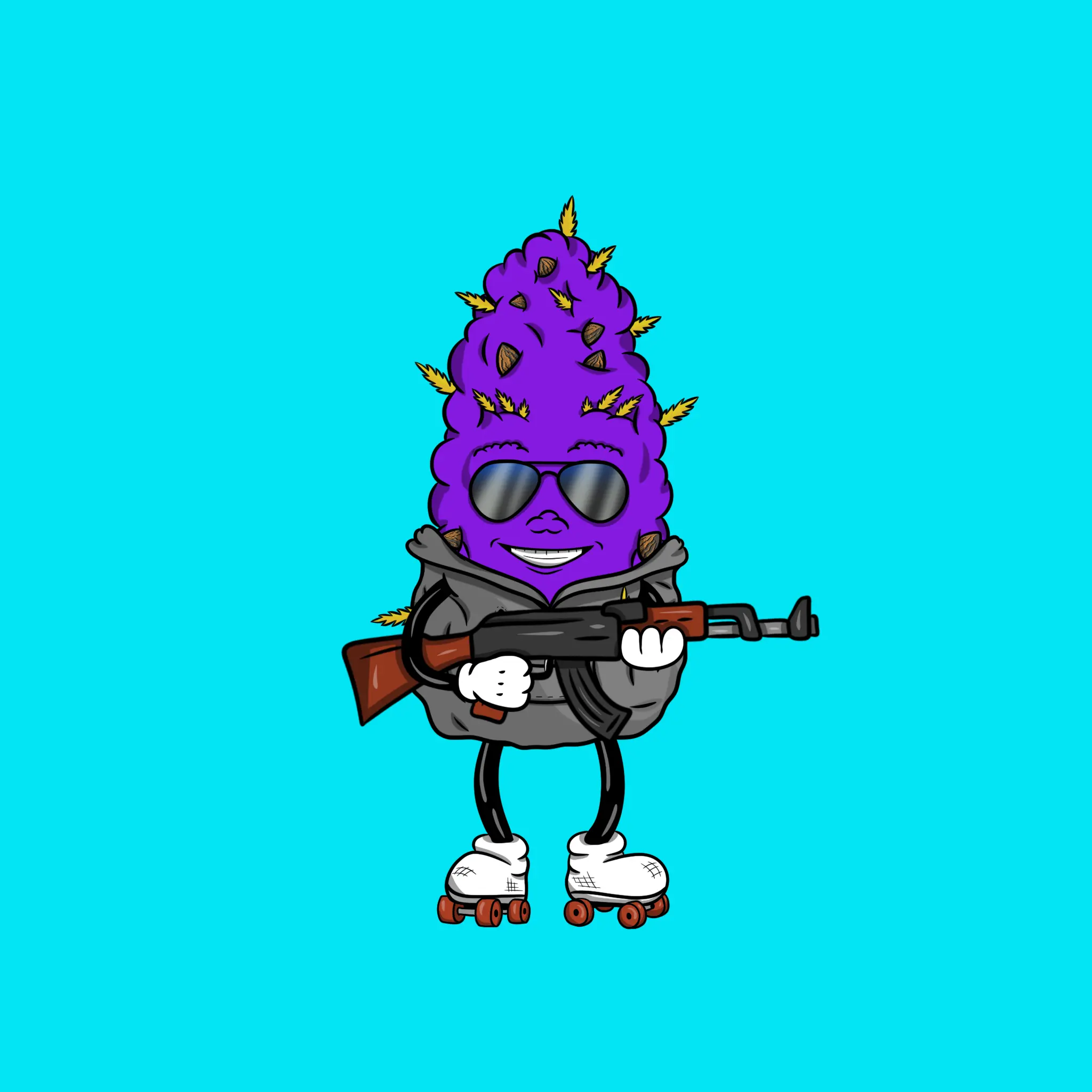 Blazing Budz #166 NFT on Algorand